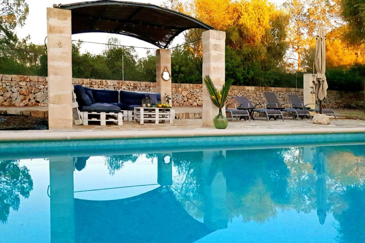 Finca Isabel Y Guillermo Con Posibilidad De Piscina Climatizada Синеу Экстерьер фото